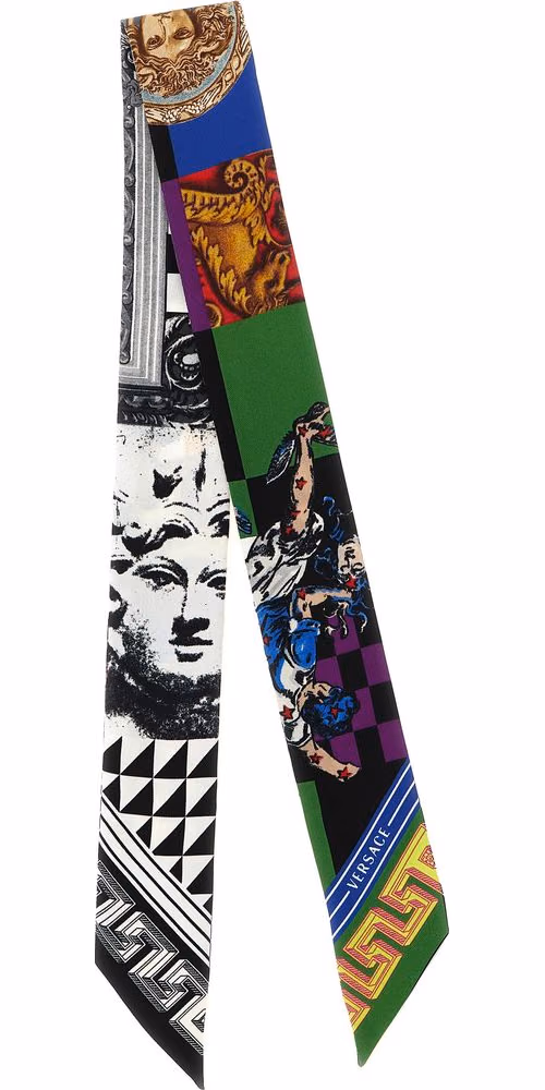 Versace Multicolor Silk Foulard