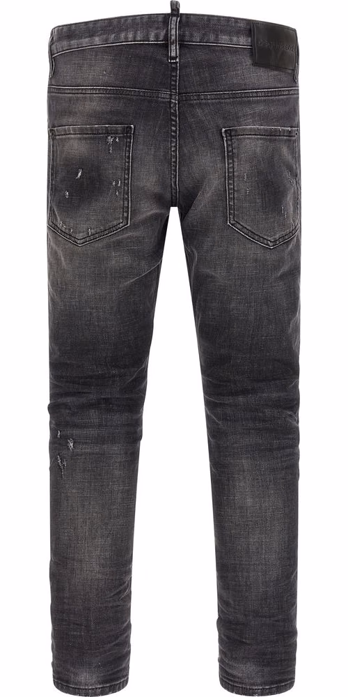 Dsquared² Gray Cotton Skinny Jeans
