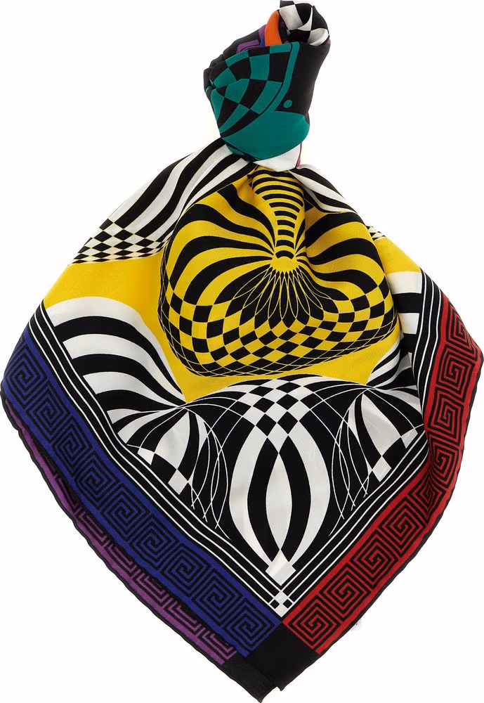 Versace Multicolor Silk Foulard
