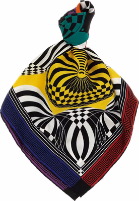 Multicolor Silk Foulard