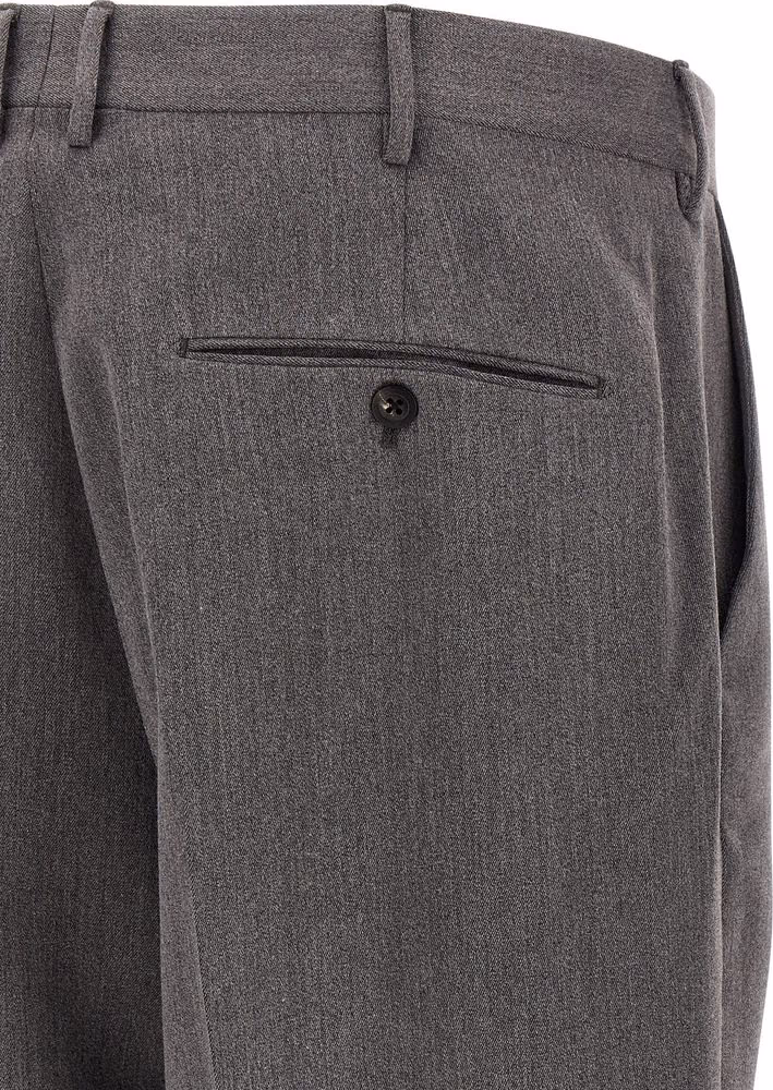 CELLAR DOOR Brown Polyester Casual Pants