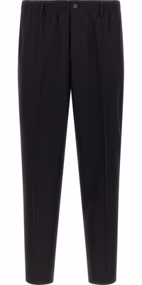 Black Virgin Wool Pants