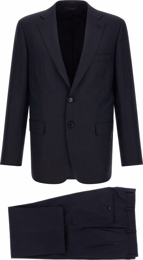 Brioni Blue Wool Two-Piece Suit