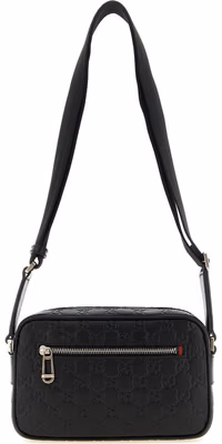 Black Calfskin Crossbody Bag