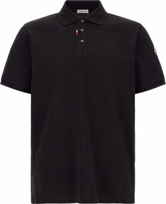 Black Cotton Polo Shirt