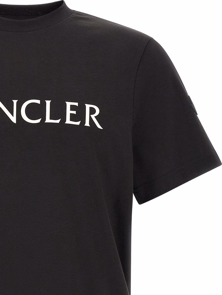 Moncler Black Cotton T-Shirt