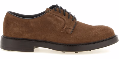 Brown Lamb Leather Oxfords And Derbies