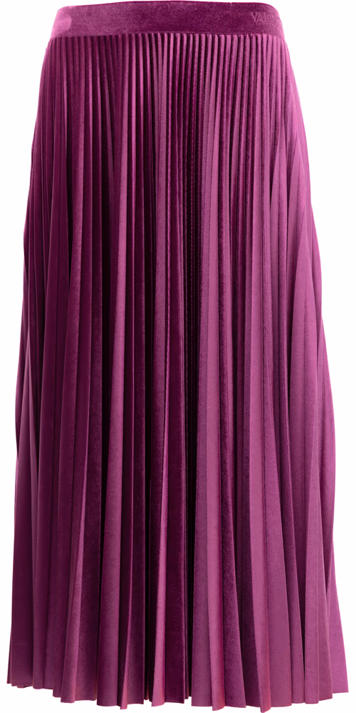Valentino Garavani Women Purple Silk Skirt