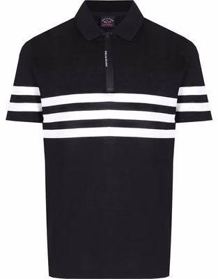 Black Cotton Polo Shirt