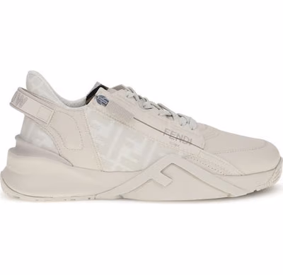 White Calf Leather Bos Taurus Athletic Sneakers
