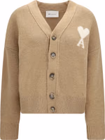 Beige Alpaca Vicugna Pacos Cardigan 1