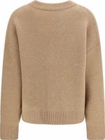 Beige Alpaca Vicugna Pacos Cardigan 2
