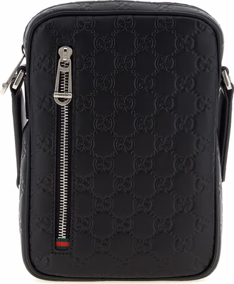 Black Calfskin Crossbody Bag