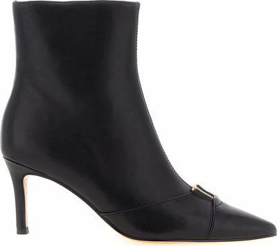 Black Leather Ankle Boots
