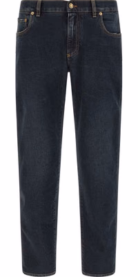 Blue Cotton Skinny Jeans