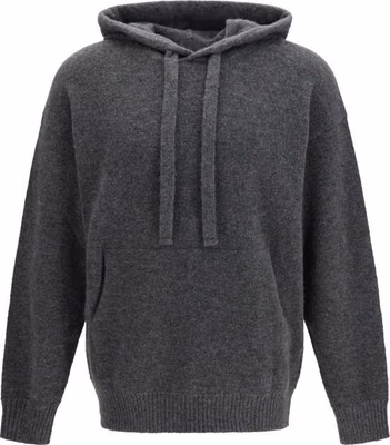 Gray Cashmere Hoodie