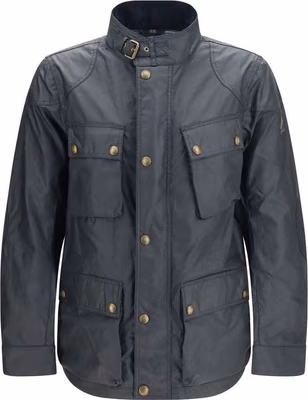 Blue Cotton Shell Jacket