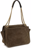 Bicolor Suede Leather Shoulder Bag 3