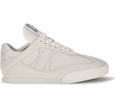 White Calf Leather Bos Taurus Athletic Sneakers
