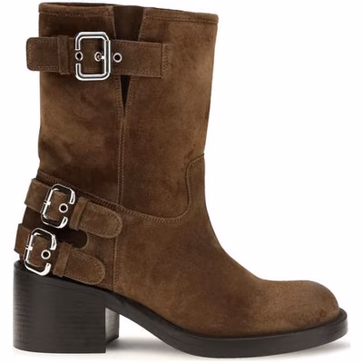 Brown Calf Leather Bos Taurus Ankle Boots