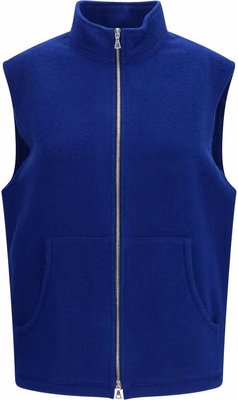 Blue Wool Oves Aries Sleeveless Jacket