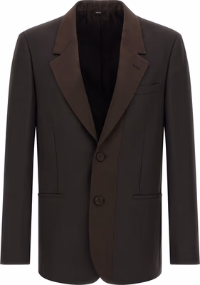Brown Polyester Blazer