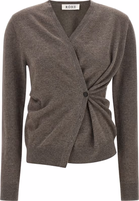 Brown Wool Cardigan