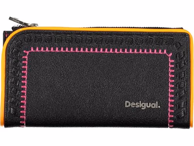 Black Polyurethane Women's Wallet