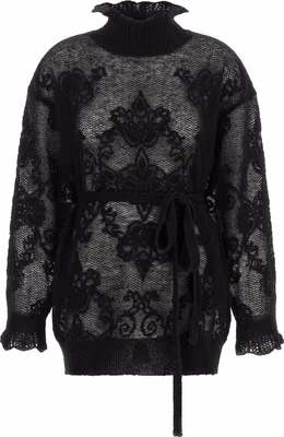 Black Polyamide Cardigan