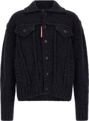 Blue Marabou Cardigan