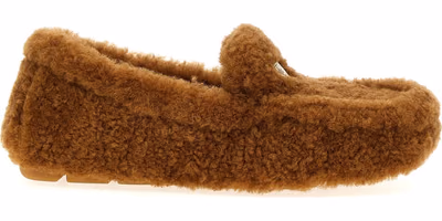 Brown Lamb Leather Slip-On Loafers