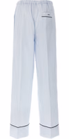 Blue Cotton Casual Pants 2