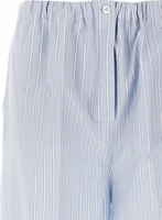 Blue Cotton Casual Pants 3
