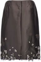 Gray Silk Midi Skirt 2