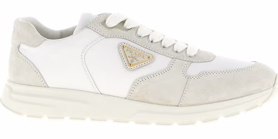 White Polyamide Low Top Sneakers