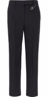 Gray Virgin Wool Dress Pants 1