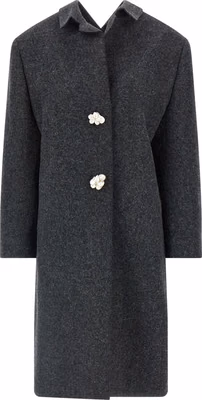 Gray Virgin Wool Coat