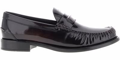 Bordeaux Calfskin Slip-On Loafers