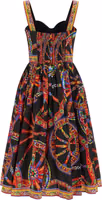 Multicolor Cotton Midi Dress 2