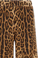 Brown Cotton Casual Pants 3