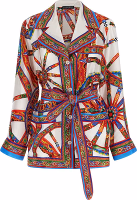 Multicolor Silk Blouse