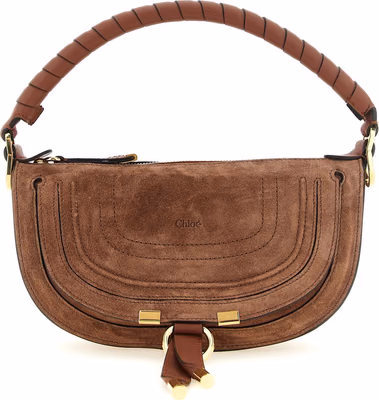 Brown Calfskin Shoulder Bag