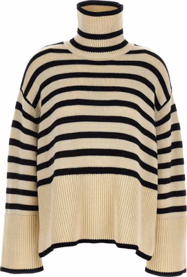 Bicolor Wool Cardigan