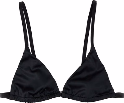 Black Polyester Bra