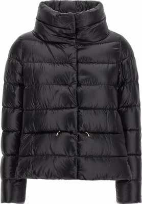 Black Polyamide Full-Length Jacket