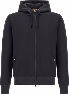 Blue Cotton Shell Jacket