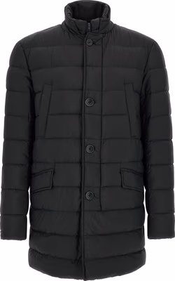 Black Polyamide Full-Length Jacket