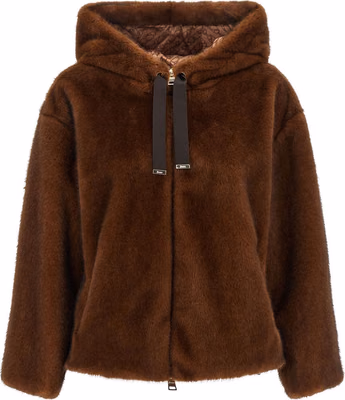 Brown Polyester Bomber