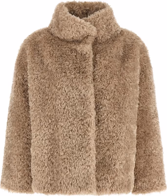 Beige Polyester Coat