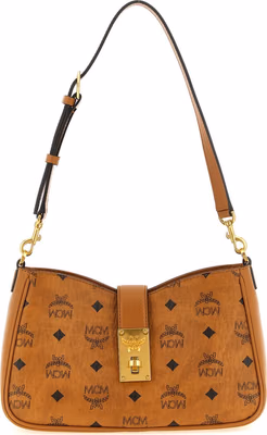 Brown Polyethylene Shoulder Bag